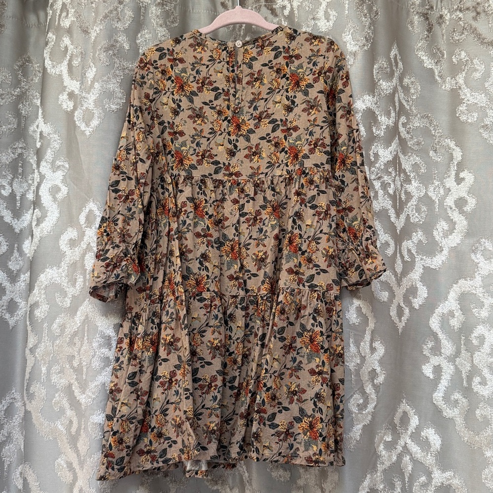 Floral Long Sleeve Maxi Dress Size 5 - Picture 2 of 3
